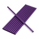 10 New Rainbow aluminum Slurpee drinking straws Purple - intl