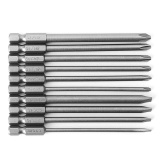 10 cái từ xẻ rãnh ph2 vít s2 inox 1/4 chuôi lục giác 100 mét-quốc tế