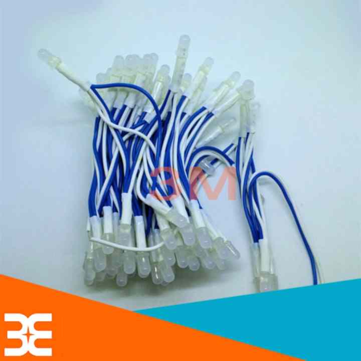 Bộ 100 bóng led liền dây 5VDC phi 5 sáng xanh dương siêu đẹp ( Cuộn dài 6m )