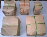 100 túi giấy xi măng cỡ 17 x 20 cm, đáy 5 cm