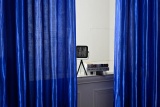 100x250 cm Nguyên Chất Màu Grommet Vòng Đầu Mất Điện Sổ cho Phòng Ngủ Phòng Khách-quốc tế