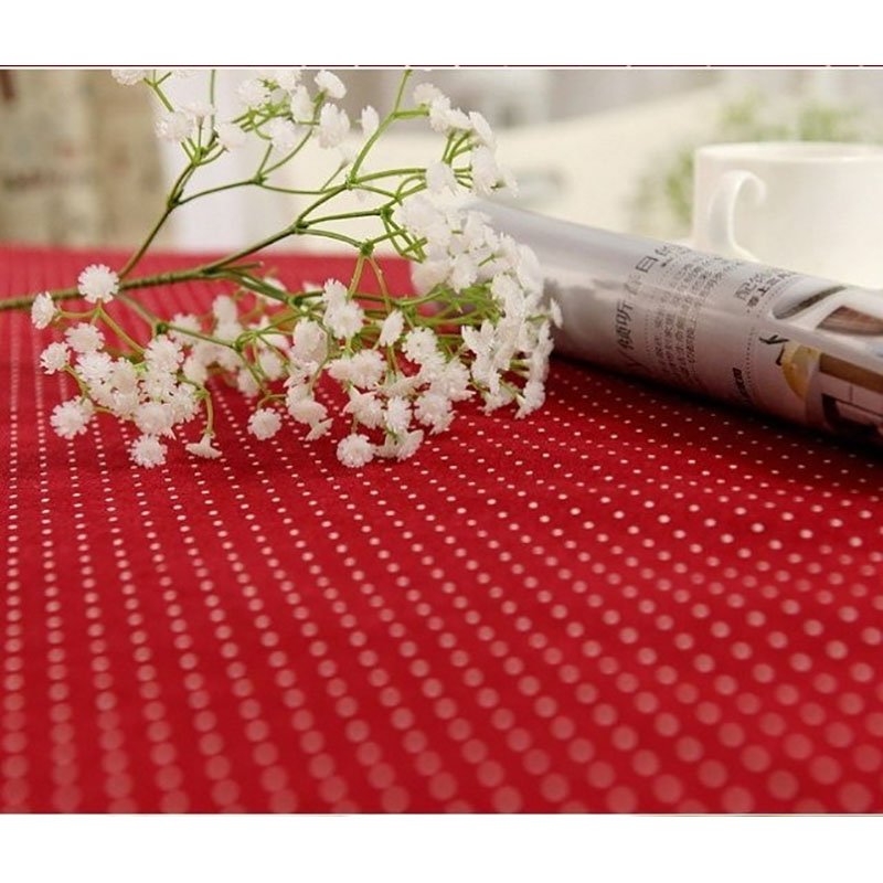 100*140cm Cotton&Linen Christmas Table Cloth Woven Printed Korean Endlesss Home Outdoor Party ,Red - intl