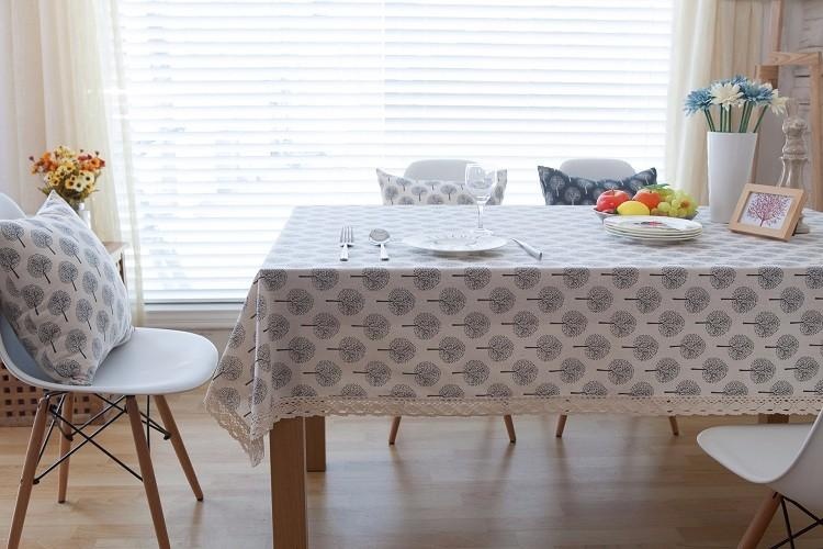 100*140 cm Thời Trang Nguyên Chất Vải Lanh Cotton Bàn Vải Nhỏ Tươi Bàn Ăn Vải Antependium Vải Trà Khăn Trải Bàn Giáng Sinh khăn trải bàn-quốc tế