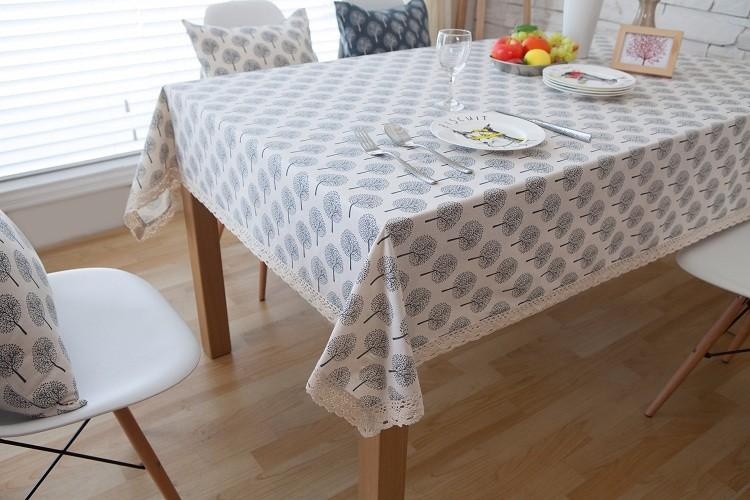 100*140 cm Thời Trang Nguyên Chất Vải Lanh Cotton Bàn Vải Nhỏ Tươi Bàn Ăn Vải Antependium Vải Trà Khăn Trải Bàn Giáng Sinh khăn trải bàn-quốc tế