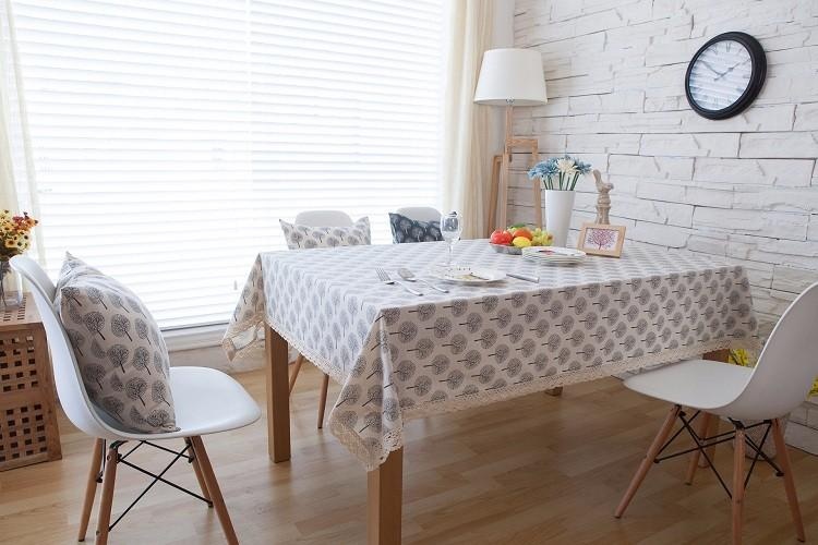 100*140 cm Thời Trang Nguyên Chất Vải Lanh Cotton Bàn Vải Nhỏ Tươi Bàn Ăn Vải Antependium Vải Trà Khăn Trải Bàn Giáng Sinh khăn trải bàn-quốc tế