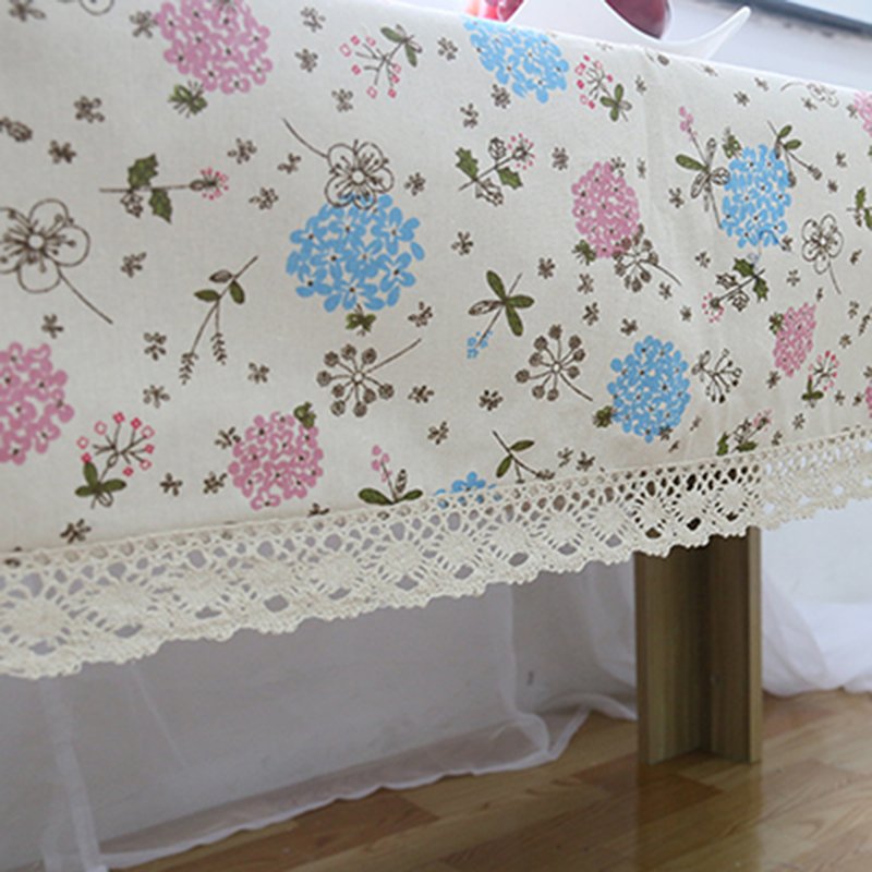 100*140 cm Bàn Vải Hoa Phong Cách Chất Liệu Ren Cao Cấp Khăn Trải Bàn Trang Trí Thanh Lịch Khăn Trải Bàn Để Bàn-quốc tế