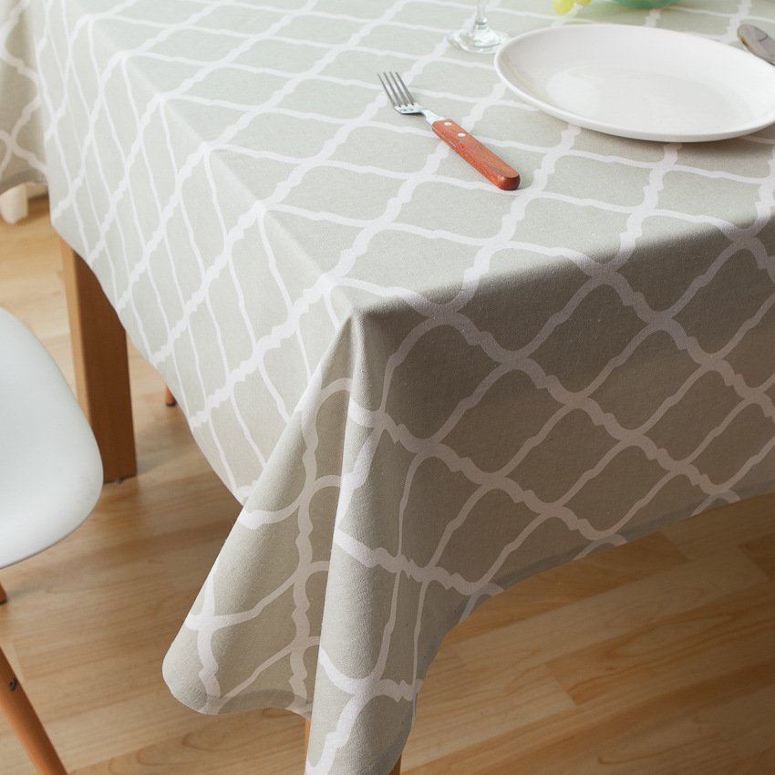 100*140cm Tablecloth Cotton Linen Rural Square Tablecloths Rectangular Dinner Table Cover Table Cloth Coffee Table Tea Table Home Textile - intl