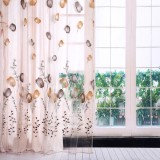 epayst 100*200cm Tulips Printing Tulle Curtains Sheer Drape Balcony Window Decoration Orange