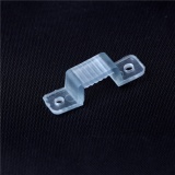 100pcs 10mm LED Fixing Silicon Mounting Clips LED Strip Light Connector Clips - intl