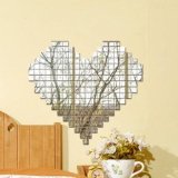 100 cái DIY 3D Decal Gương Gạch Khảm Decal Dán Tường Bức Tranh Tường Phòng Khách Trang Trí Nhà