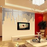 100 cái DIY 3D Decal Gương Gạch Khảm Decal Dán Tường Bức Tranh Tường Phòng Khách Trang Trí Nhà