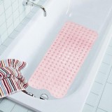 100x40cm Rubber Sucker Toilet Bathtub Bath Shower Mat - Pink - intl