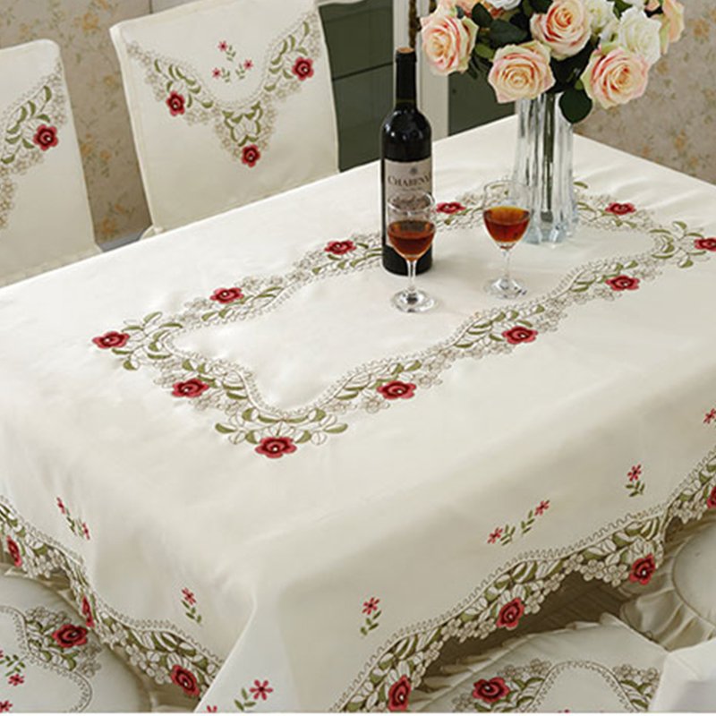 Giảm 17 %】 105*105cm European Luxury Tablecloth with Lace Edge ...