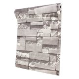 10m 3D Embossed Non-woven Brick Wallpaper Wall Paper Rolls& Living Room Bedroom - intl