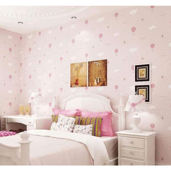 10m Decal GiấY Dán TườNg Khinh Khí CầU hồng - Khổ RộNg 60cm