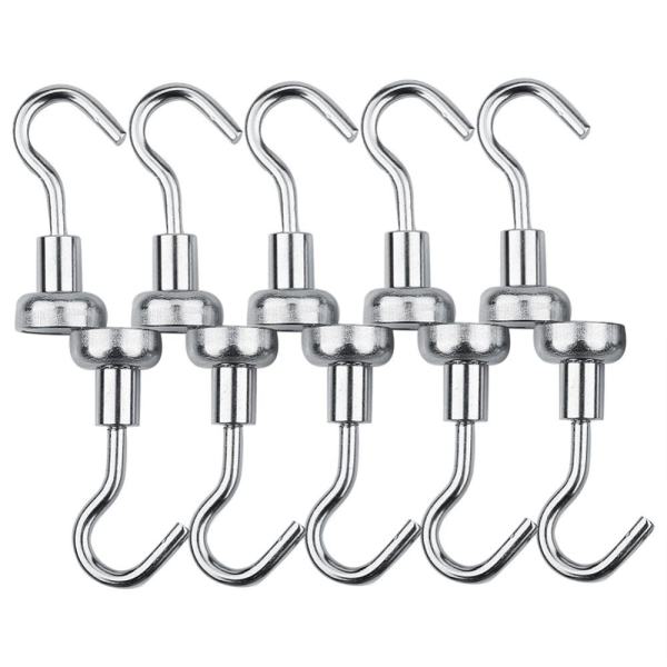 epayst 10Pcs Heavy Duty Magnetic Hanging Hook Indoors Organization Tools 10MM