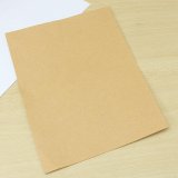 10pcs Kraft Sticker Paper Heat Toner Transfer A4 Self Adhesive Brown Kraft Printing Copy Label Paper For Laser Inkjet Printer - intl