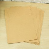 10pcs Kraft Sticker Paper Heat Toner Transfer A4 Self Adhesive Brown Kraft Printing Copy Label Paper For Laser Inkjet Printer - intl