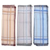 12 túi Kiểm Tra Patter Nam Khăn Tay Vuông 100% Cotton Siêu Mềm & Có Thể Giặt-quốc tế