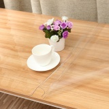 120X80cm PVC Clear Tablecloth Waterproof Table Protector Kitchen Dining Room - intl