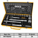 Bộ tuýp 24 chi tiết ingco hkts0243