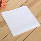 12x Mens White Pocket Cotton Handkerchiefs Hankie Hanky Sweat Face Towel 34x34cm - intl