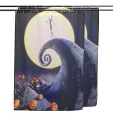 150*180 cm Halloween Cơn Ác Mộng Bí Ngô Vải treo Nhà Tắm Chống Thấm Nước 60x72 Inch-quốc tế