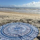 150 cm Phong Cách Bohemian Mạn Đà La Bàn Tròn Khăn Voan Mỏng Bãi Biển Tập Yoga Tấm Thảm Xanh Dương Vật Tổ-quốc tế