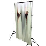 150x180 cm Kinh Dị Halloween Vải Tập Đi Chết Huyết treo Nhà Tắm Chống Thấm Nước Xanh Lá-quốc tế