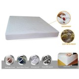 150x200cm White Waterproof Mattress Pad Protector Bed Cover Soft Hypoallergenic