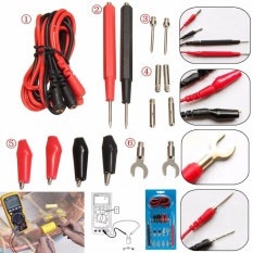 16 cái 1 bộ Đồng Hồ Đo Vạn Năng Kỹ Thuật Số Đồng Hồ Đo Vạn Năng Đầu Đo Chì Kiểm Tra Cáp Kẹp Cá Sấu -quốc tế