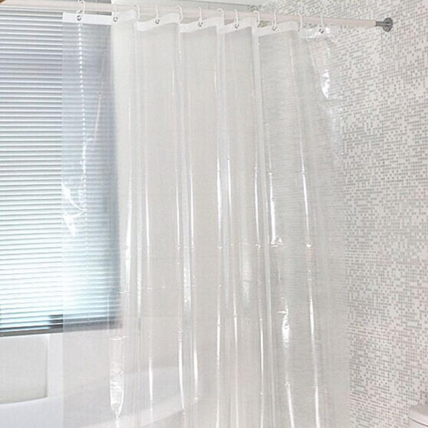 180x180 cm Phòng Tắm Tắm Trong Suốt CHẤT VẢI NILON PEVA không Màn với 12 cái Móc Nhựa