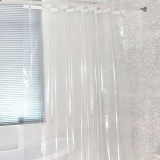 180x180 cm Phòng Tắm Tắm Trong Suốt CHẤT VẢI NILON PEVA không Màn với 12 cái Móc Nhựa-quốc tế