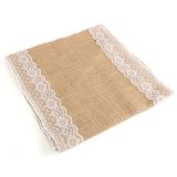 180x30 cm Váy Lót Đay Hessian 2 Ren Vintage Bàn Chạy Cưới Trang Trí Tiệc Xmas