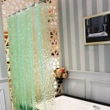 1.8*1.8m Moldproof Waterproof 3D Thickened Bathroom Bath Shower Curtain - intl
