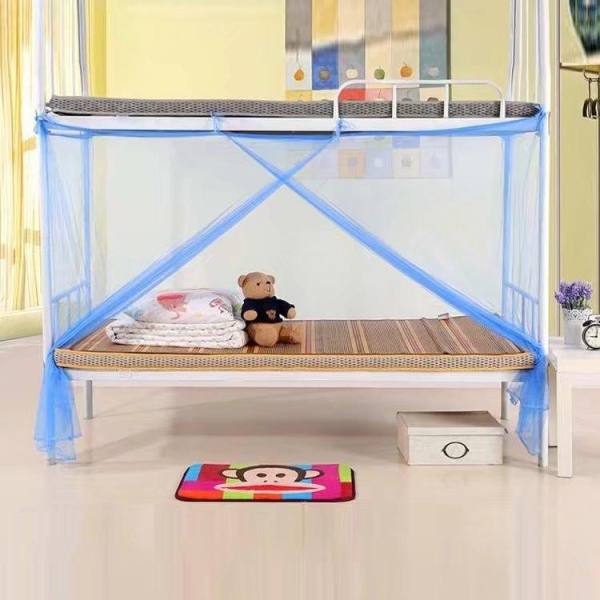 1.8 m Rộng Size L Lưới Chống Muỗi (Xanh Dương) dành cho Giường Nhà Ký Túc Xá Sinh Viên Hình Chữ Nhật Màn Bay Màn Hình Lưới-quốc tế