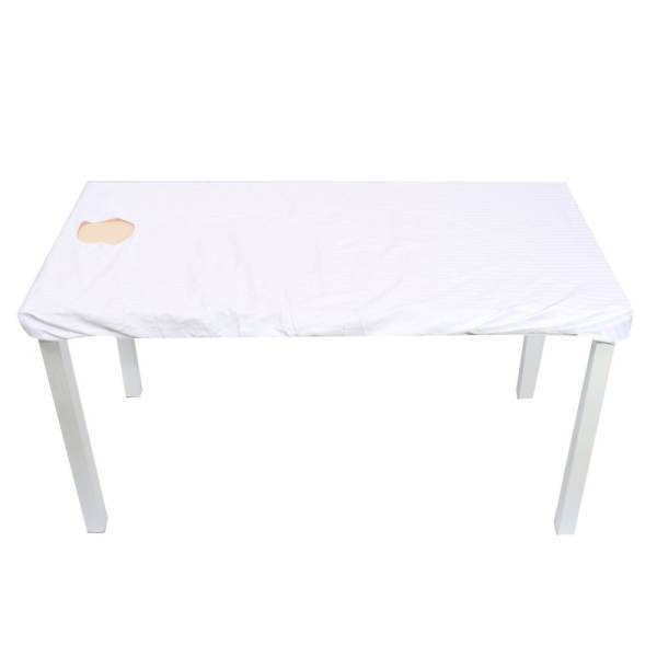 190 x 70cm Beauty Massage Bed Plinth Treatment Couches Cover With Breath Hole White - intl