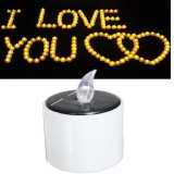 1Pcs Solar Powered Led Candle Battery Wedding Decor Romantic Warm Tea Light - intl