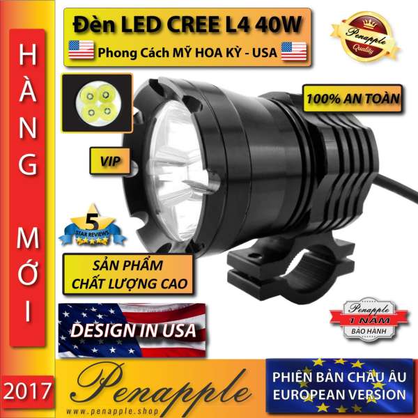 Bóng đèn pha LED CREE CHÍNH HÃNG L4 Thiết kế tại USA - sản xuất tại Hồng Kông