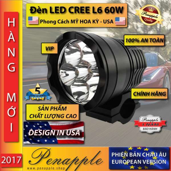 Bóng đèn pha LED CREE CHÍNH HÃNG L6 Thiết kế tại USA  - sản xuất tại Hồng Kông