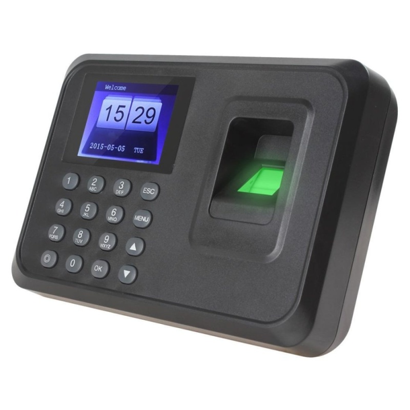 2. Inch TFT LCD Display Biometric Fingerprint Attendance Machine Time Clock Recorder Employee Checking-in Reader - intl