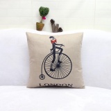 2017 5pcs British Style Casual Cotton Linen Home Decor Sofa Pillow Cushion Cover - intl