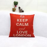 2017 5pcs British Style Casual Cotton Linen Home Decor Sofa Pillow Cushion Cover - intl