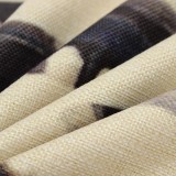 2018 New Fashion Design Color Feather Linen Home Pillowcase 45X45cm Khakik - intl