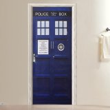 (203 cm * 81 cm) Đồ trang trí treo tường of bác sĩ Ai Tardis Cửa kiểu Fathead\r\nMiếng dán Phòng tắm Sáng tạo 3D Hình Dán Ngộ Nghĩnh-quốc tế