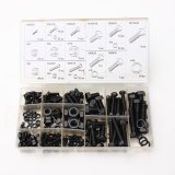 240PC Nut And Bolt Washer Lock Assortment Set in Storage Case M4 M5 M6 M8 M10 - Intl