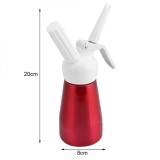 250 ml Di Động Nhôm Đỏ Đánh Món Tráng Miệng Kem Bơ Hộp Chia Whipper Máy Tạo Bọt-quốc tế