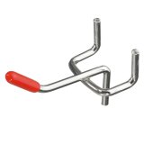 25pcs 1~1.5KG Stainless Steel Silver Red Peg Board Hooks For Displaying Hanging Items - intl