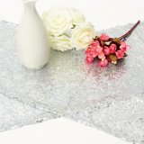 25x270 cm Bạc Sequin Lấp Lánh Bling Bàn Runner cho Tiệc Cưới-quốc tế