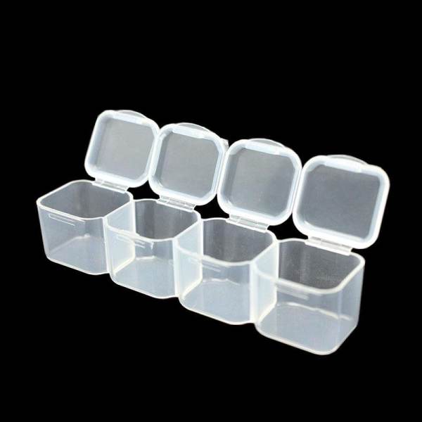 28 Slots Adjustable Storage Box Plastic Case Home Organizer Jewelry Beads Boxes - intl